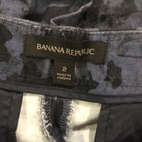 Banana Republic Khaki Gray Blue Jeans Pant Size 2 - Picture 5 of 8